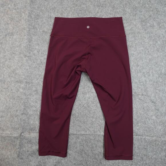 Lululemon Leggings Womens 12 Wunder Under Crop Hi Rise Luxtreme 21" Gym Run - Picture 6 of 8
